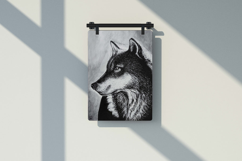 Misty Wolf Print